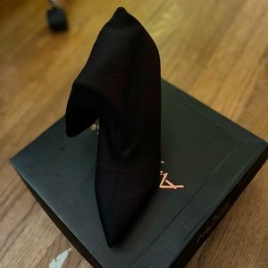 Fashion Nova Black Heeled Boots